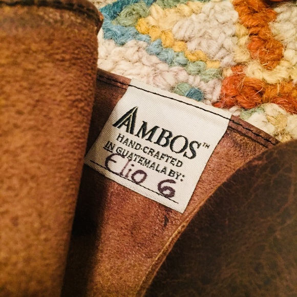 Ambos Leather Moto Boots in Size 6 NWOT - Picture 6 of 6