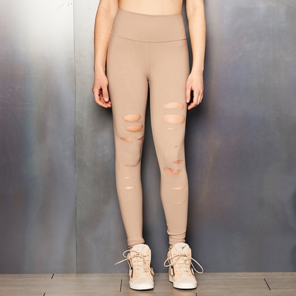 ALO Yoga Pants - ALO YOGA HIGH WAIST RIPPED WARRIOR LEGGING| NEW***