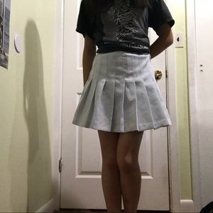 blue tennis skirt