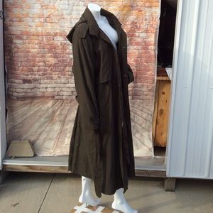 Deep Olive All-weather Trench Coat