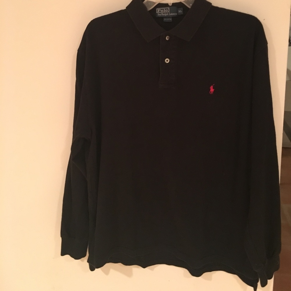 Black polo by Ralph Lauren polo long sleeve