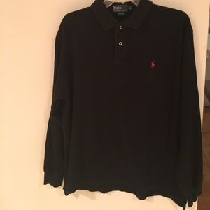 Black polo by Ralph Lauren polo long sleeve