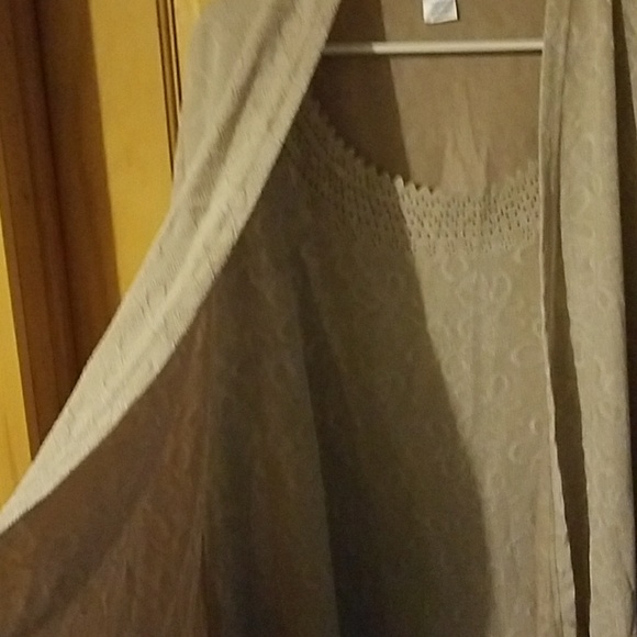 Women's plus size top with jacket made in with it - Picture 3 of 3