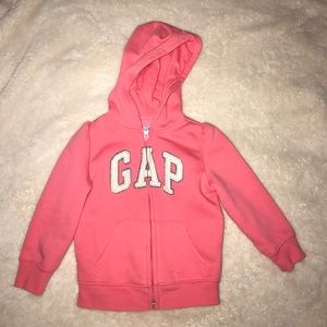 BabyGap Coral Zip-up Hoodie Sz 2t