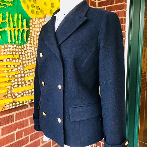 Liz Claiborne Black Light Weight Wool Pea Coat - Picture 6 of 8