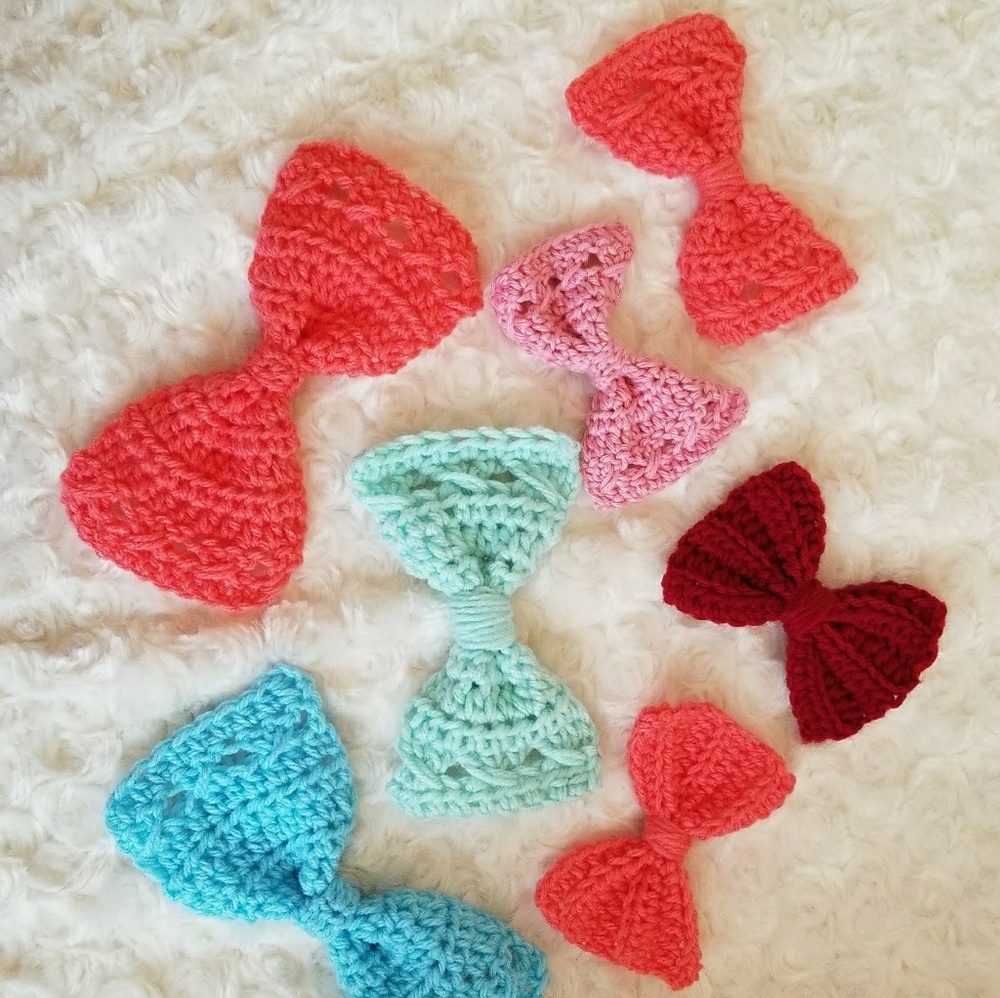 Pink bows, blue bows, red bows, any color!