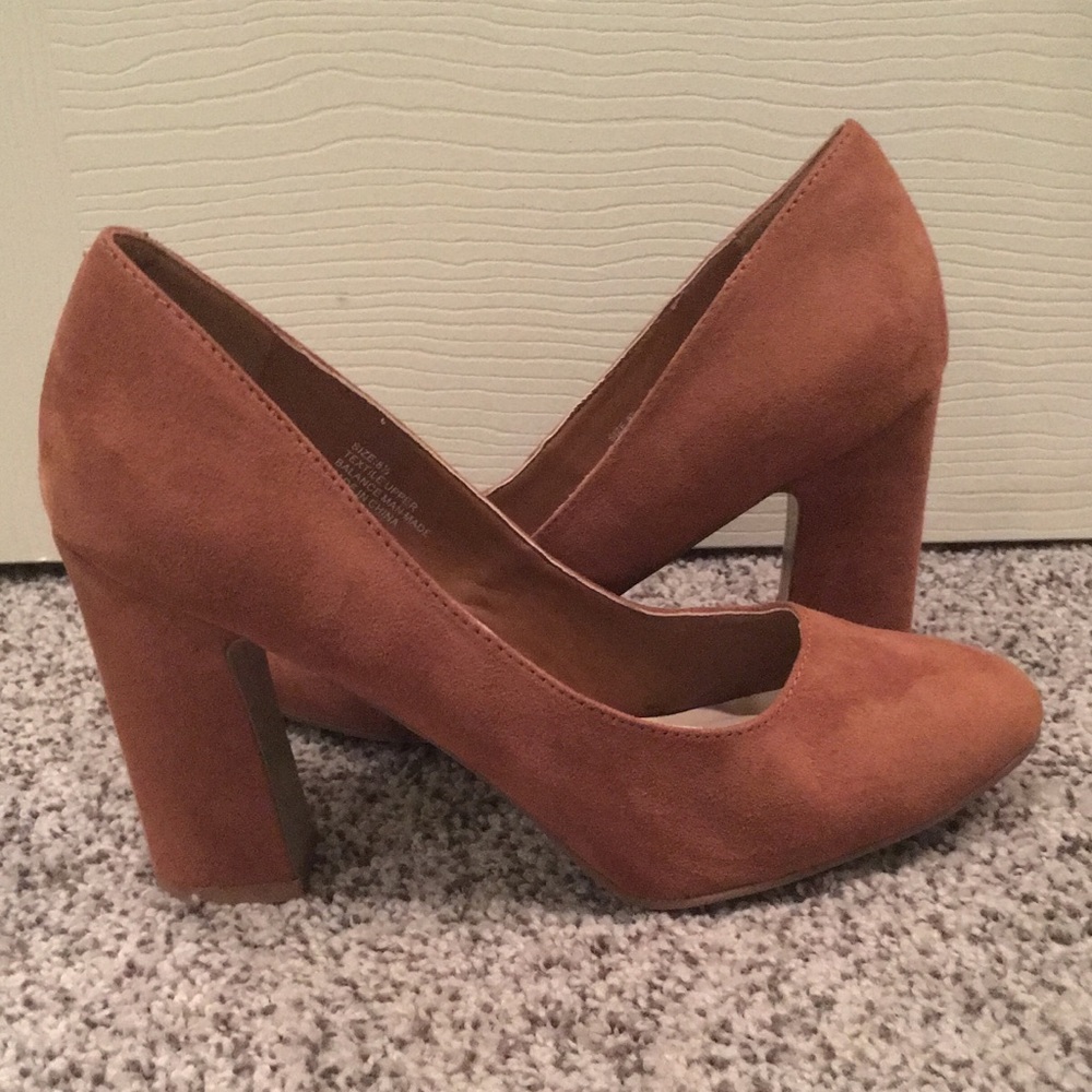 Farylrobin Stella Block Heel Almond Toe Pumps