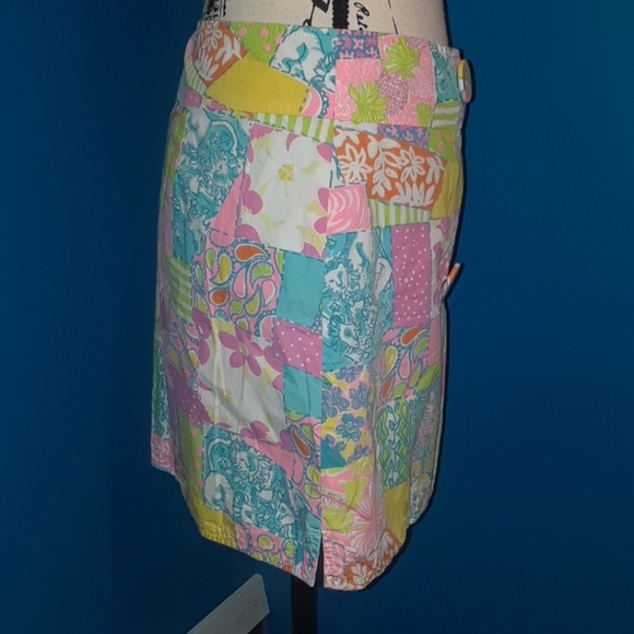 ⬇️58⬇️Lilly Pulitzer Multi Print Wrap Skirt - Picture 3 of 8