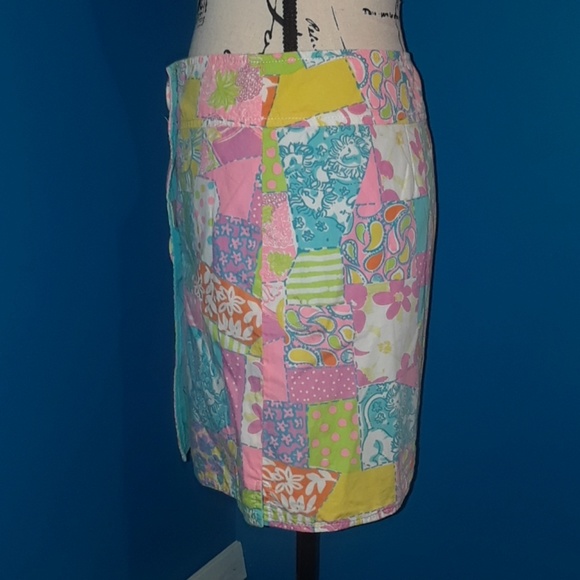 ⬇️58⬇️Lilly Pulitzer Multi Print Wrap Skirt - Picture 5 of 8