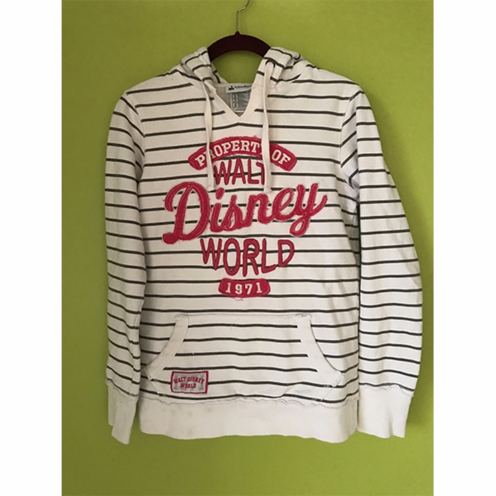 Disney Parks Long Sleeves Stripe Hoodie Sz XS