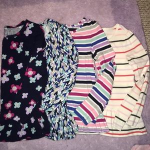 Lot of 4 Gymboree girls 7 long sleeved shirts