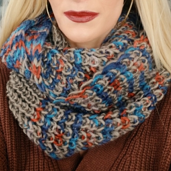 . Accessories - MULTI COLORED KNITTED SCARF