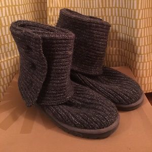 Classic Cardy UGG boots gray w/silver