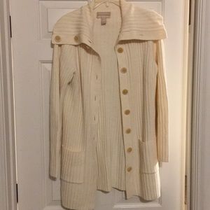 Banana Republic Italian Wool/Acrylic Cream Sweater