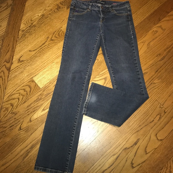 Volcom dark wash modern straight jeans size 7 - Picture 1 of 7