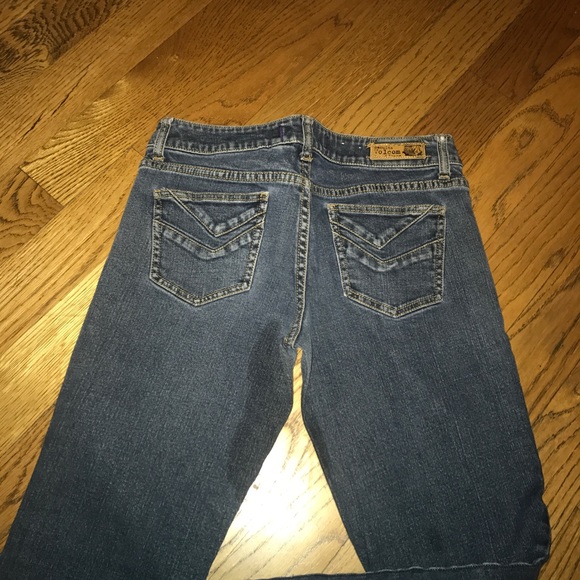Volcom dark wash modern straight jeans size 7 - Picture 5 of 7