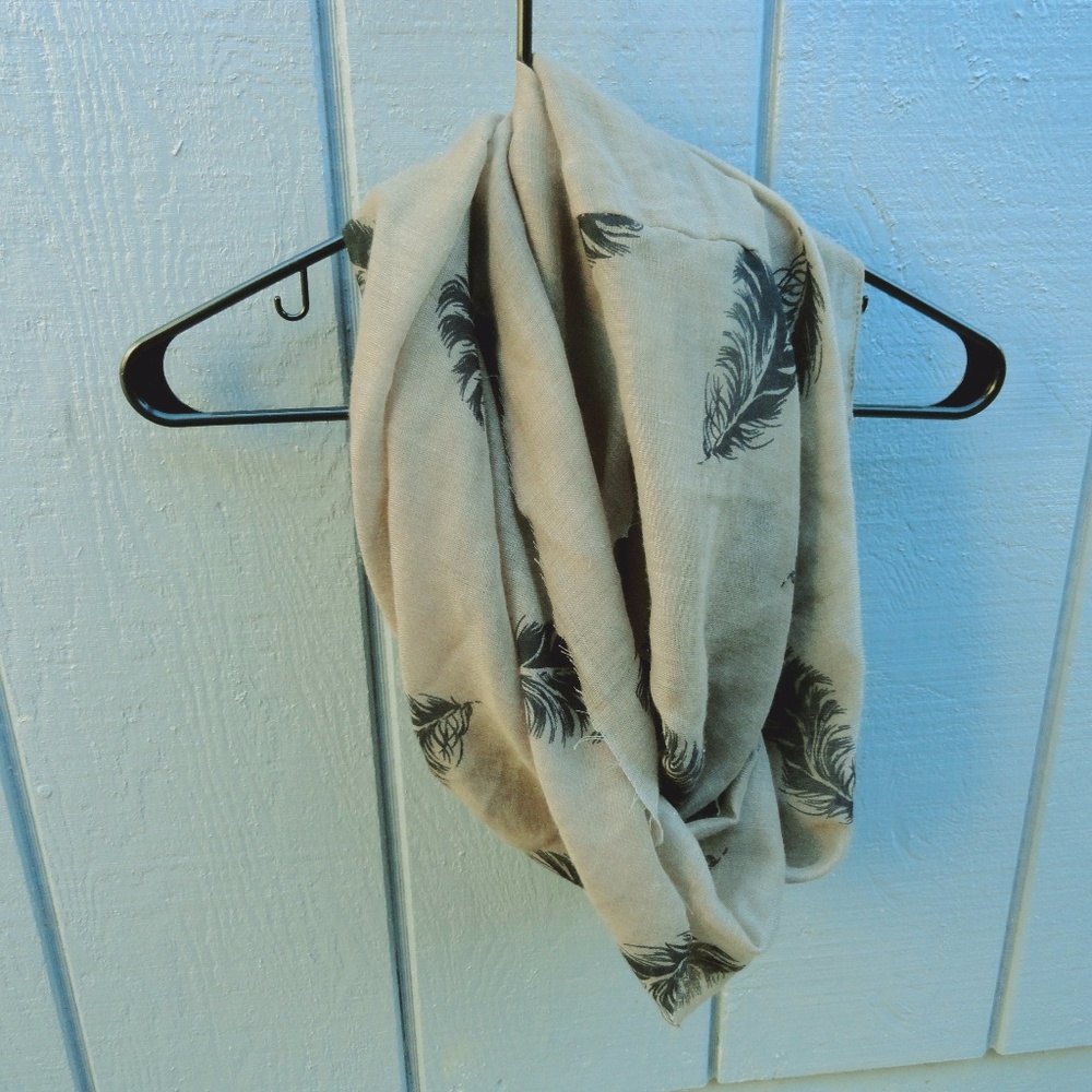Brown Leaf Scarf