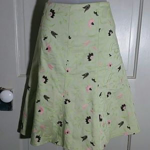 Ruth A-line paneled skirt