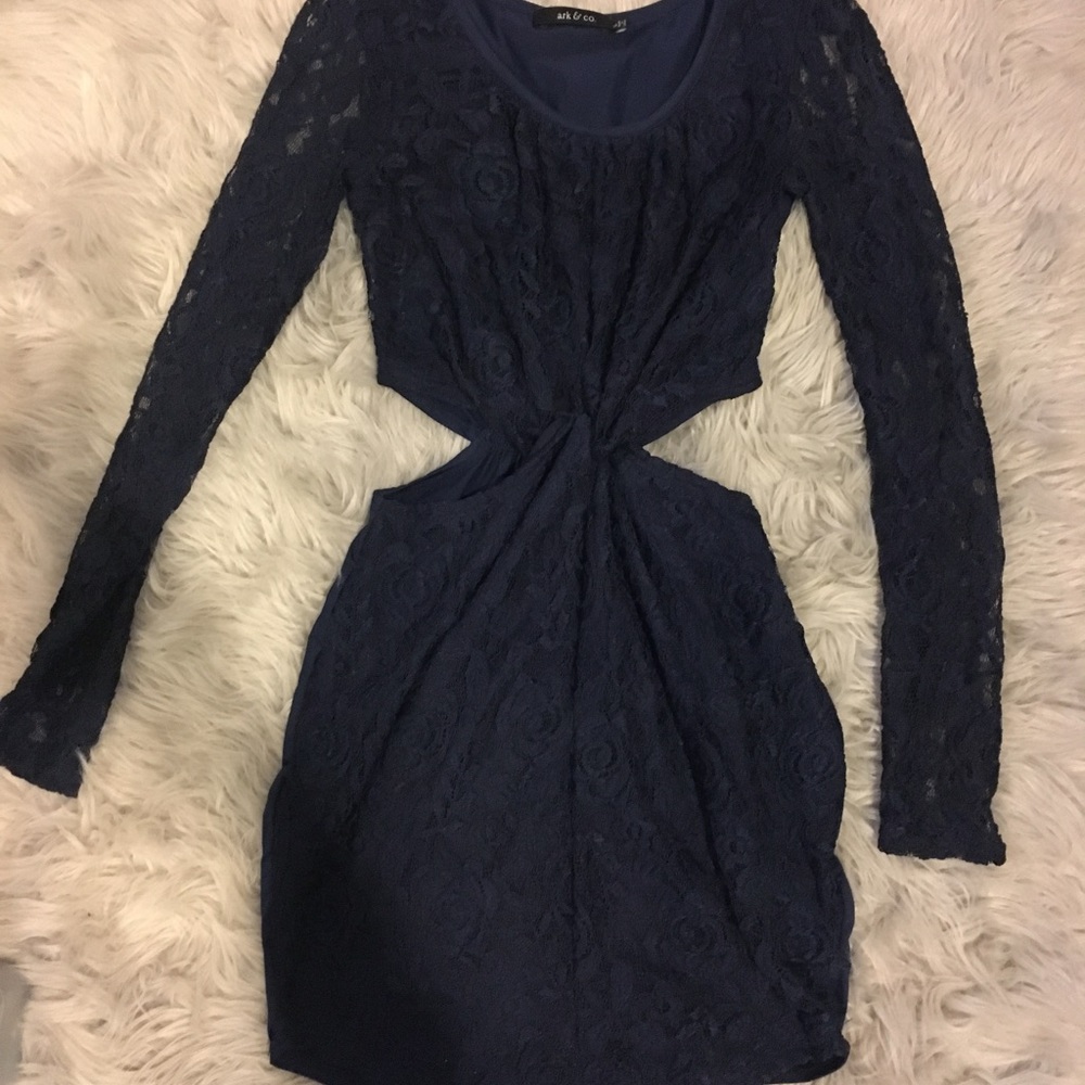 Urban Outfitters (ark & co) Navy lace dress