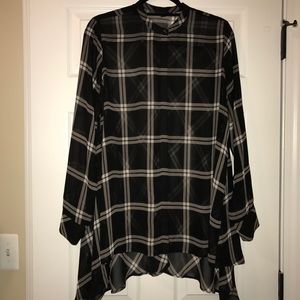 A.n.a. Plaid blouse!