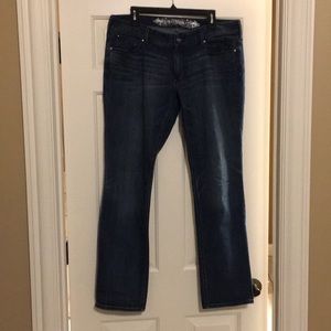 Express Low-Rise Skinny in Faded Blue