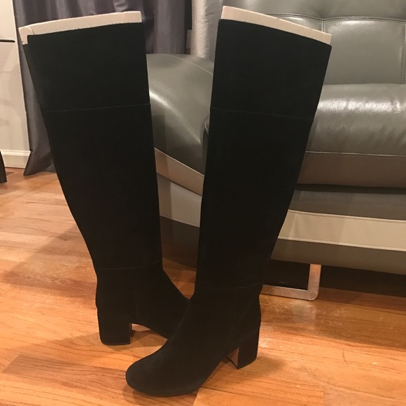 Clarks Shoes - LAST CHANCE Clarks black over the knee suede boots