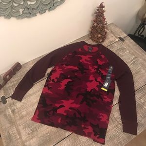 RALPH LAUREN camo thermal sweater