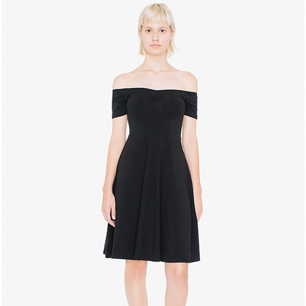 American Apparel Off Shoulder Midi Dress