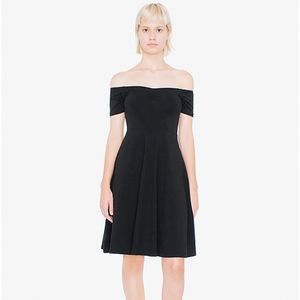 American Apparel Off Shoulder Midi Dress
