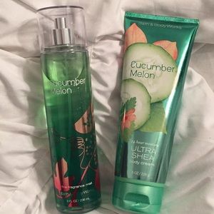 Brand New Bath &Body Works Cucumber MelonMistCream