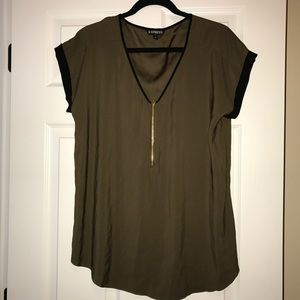 EXPRESS 1/4 zip blouse!
