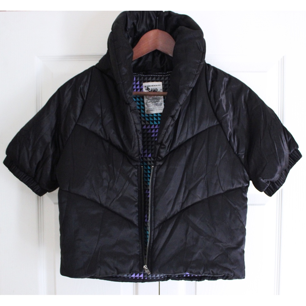 Triple Five Soul short sleeve puffer coat