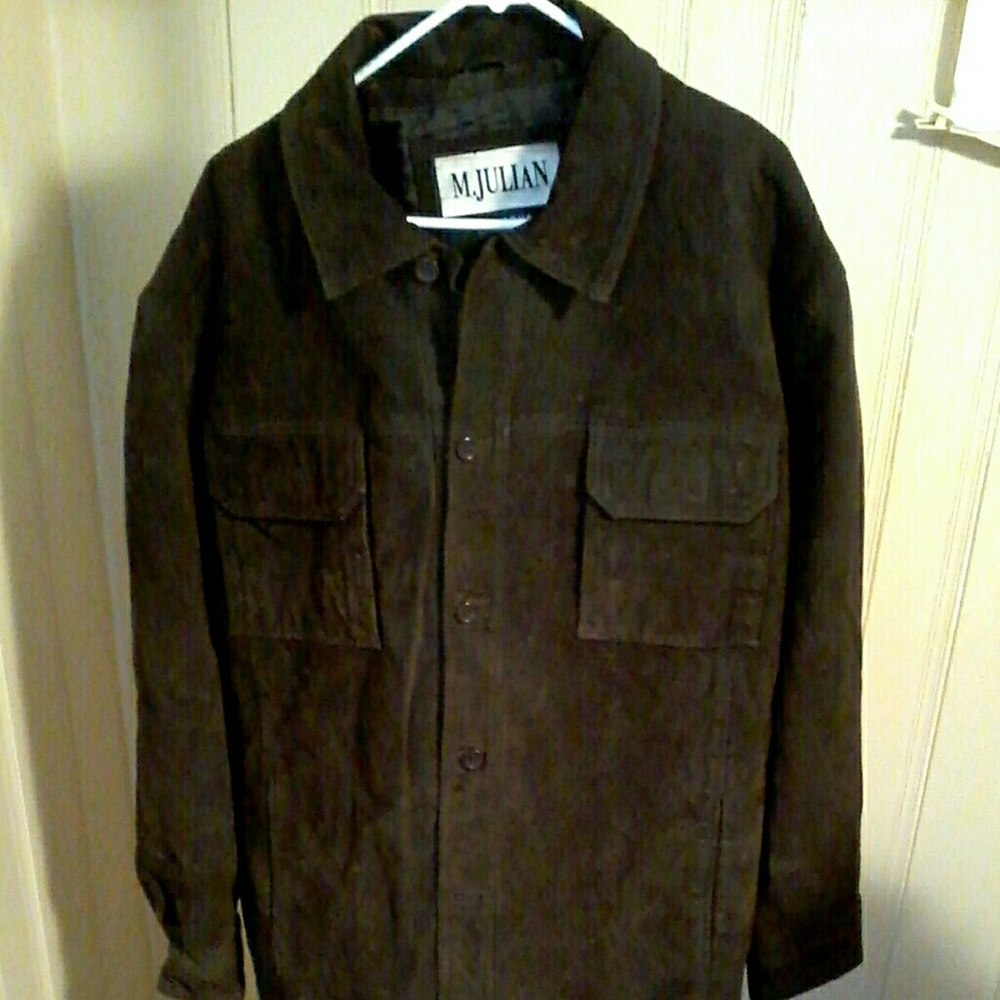 Men's M JULIAN WILSONS Leather Brown Jacket Sz XL