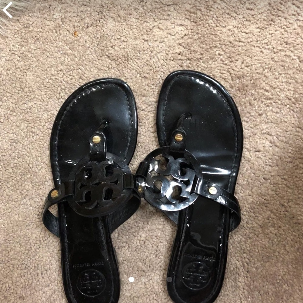 SOLD Tory Burch Black Miller Sandals Size 8