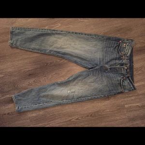 Levi's wedgie high rise straight jeans