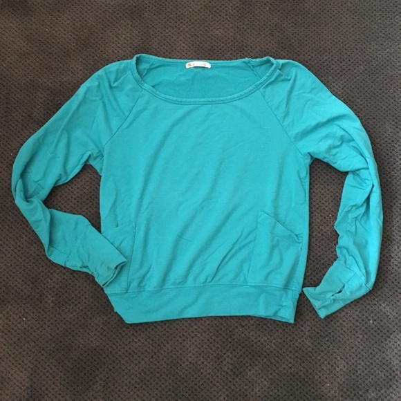 Pure Karma turquoise sweatshirt - Picture 1 of 4