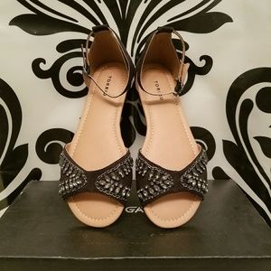 Torrid Gemstone Peep Toe D'orsay Flats