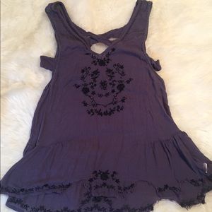 Free people distressed tank