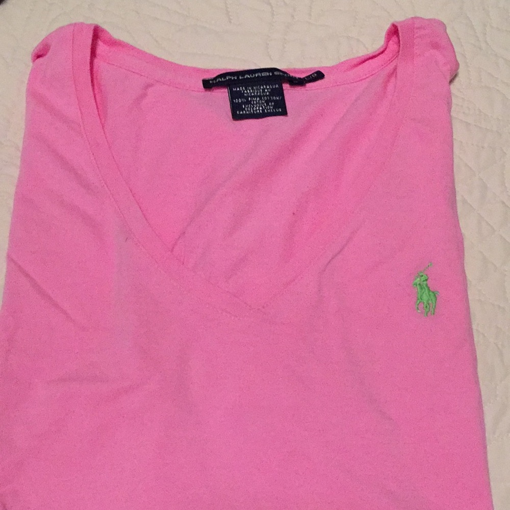 V Neck short sleeve T by Ralph Lauren Sport 🌸