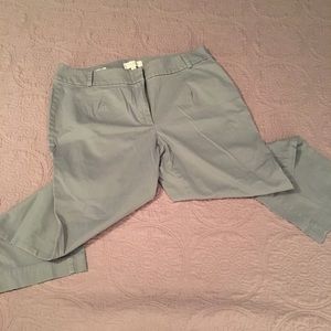 Talbots 14W Grey Cropped Dress Pants