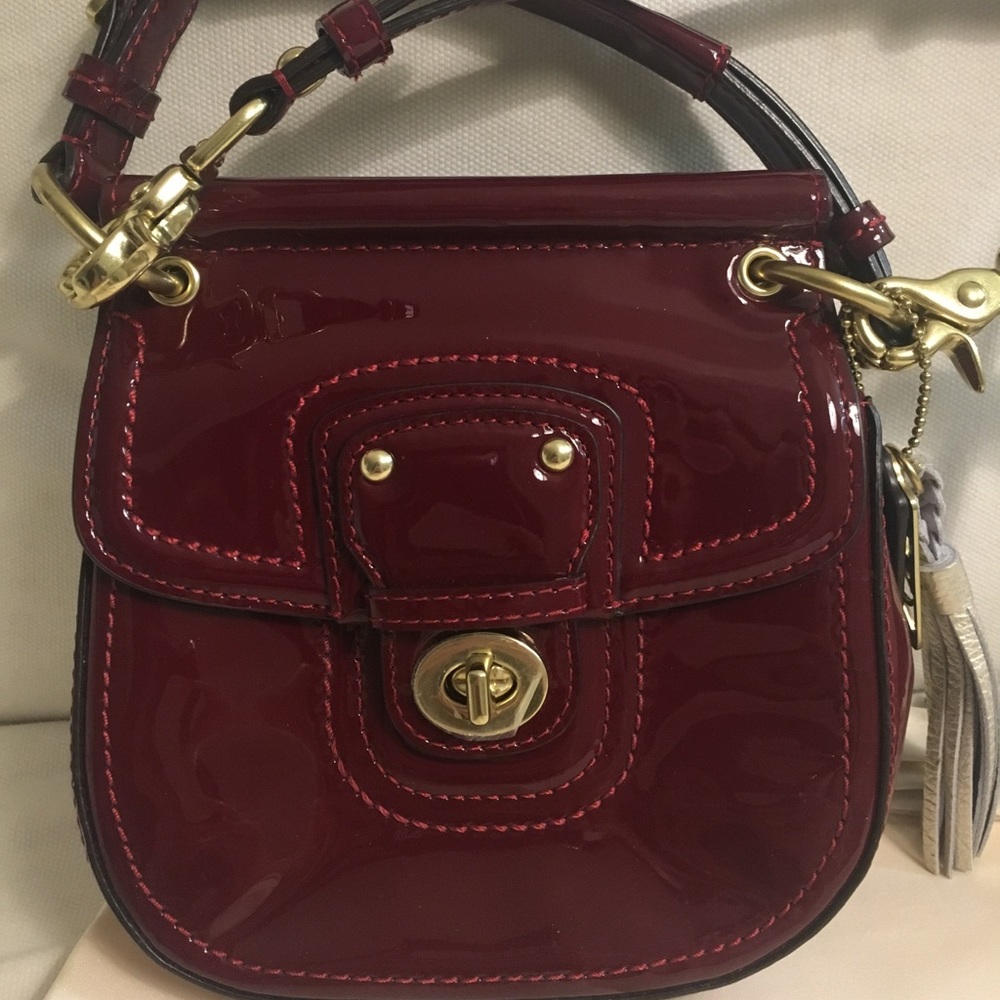 Coach Patent Leather New Willis Crossbody Purse