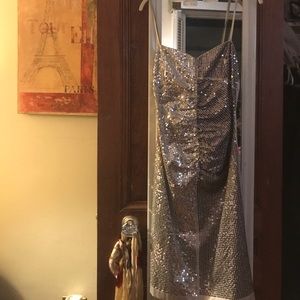 Grey Sequin WOW dress