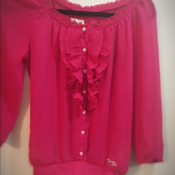 Hollister top , pink size (s ) - Picture 1 of 3
