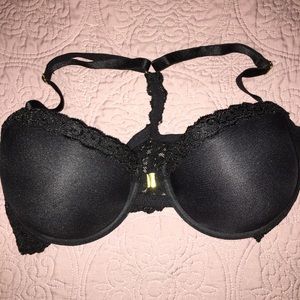 38D Black Front Closure Bra