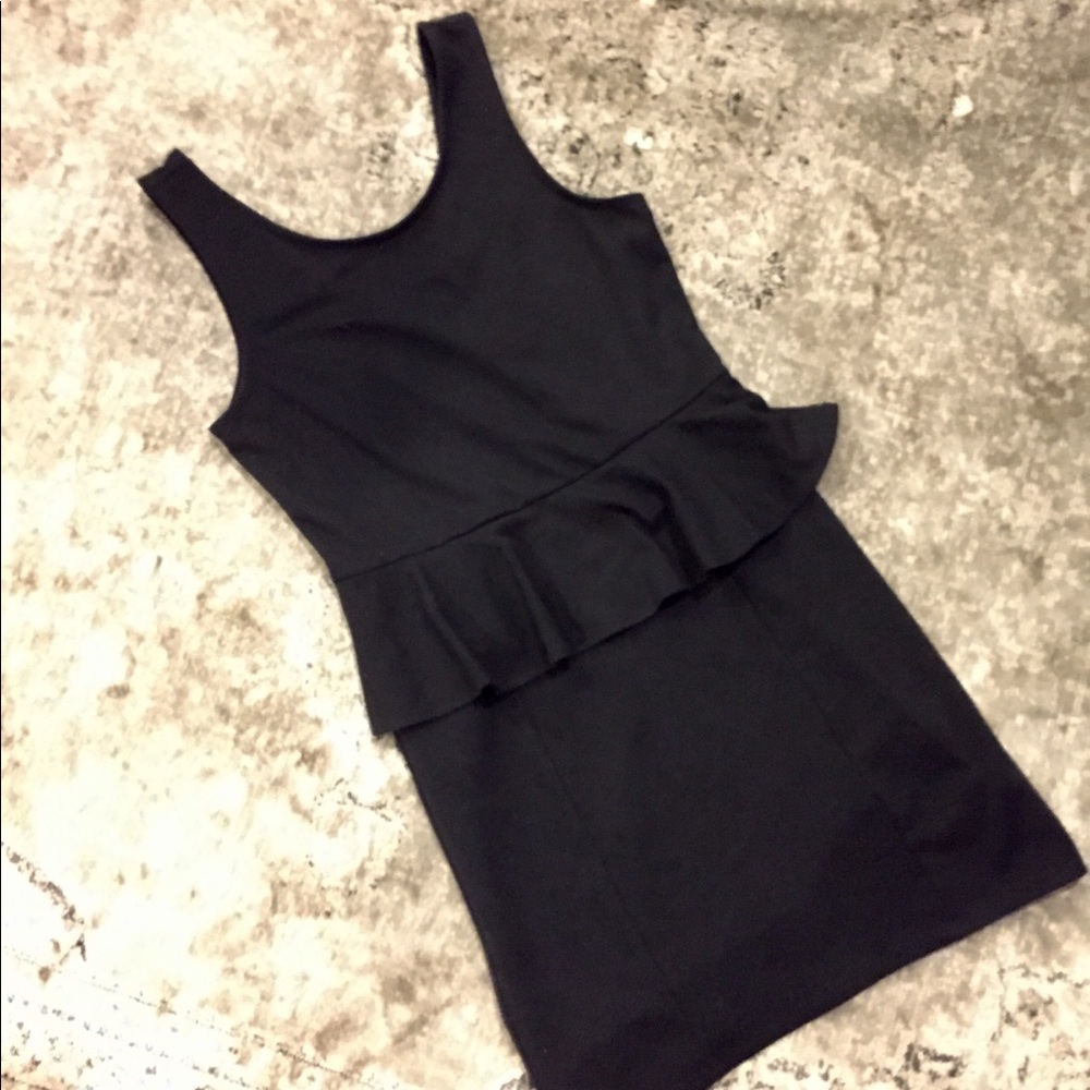 American eagle black peplum dress