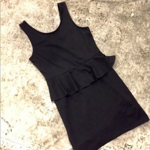American eagle black peplum dress