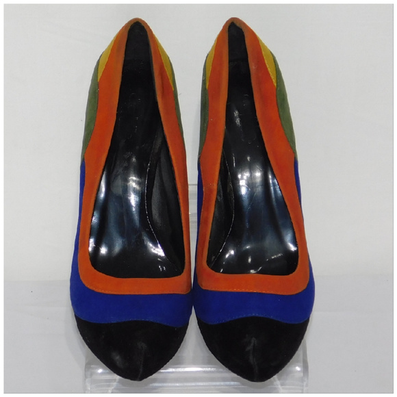 CHARLOTTE RUSSE, Color Block Platform Pump size 10 - Picture 3 of 8