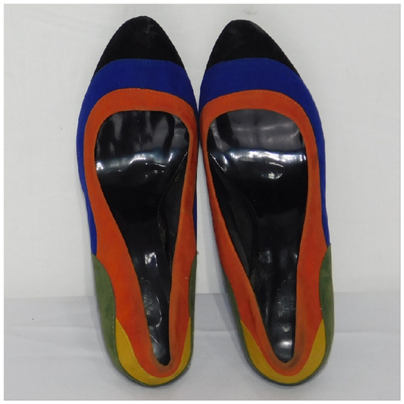 CHARLOTTE RUSSE, Color Block Platform Pump size 10 - Picture 4 of 8