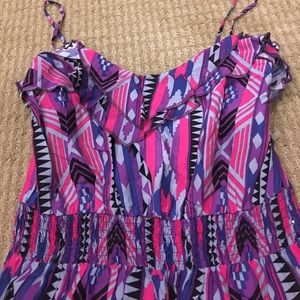 Tribal print maxi dress