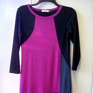 Calvin Klein tri-color dress